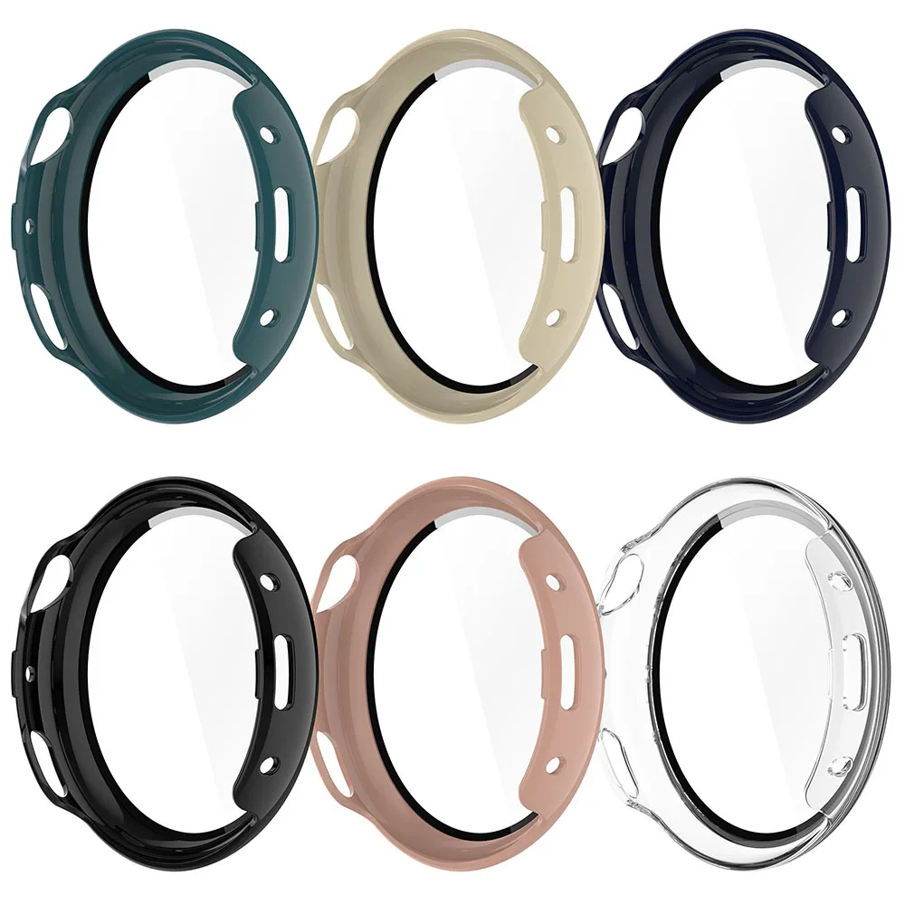 PC+Tempered Glass Protective Case for Vivo Watch 3 Full Screen Protector Shell Frame Bumper