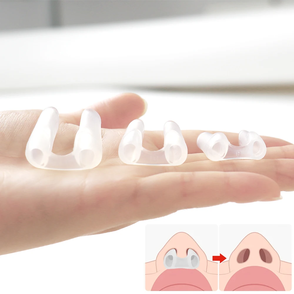 ที่หนีบจมูกซิลิโคนสำหรับเสริมจมูก ปรับแต่งรูปทรงจมูก แก้ไขจมูก