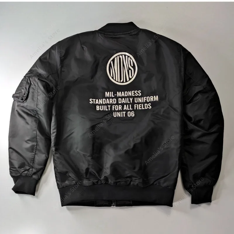 Men's MA-1 Flight Jacket Vintage Military Bomber Jacket Windbreaker Streetwear Baseball Uniform Hip Hop Coat Spring Autumn
