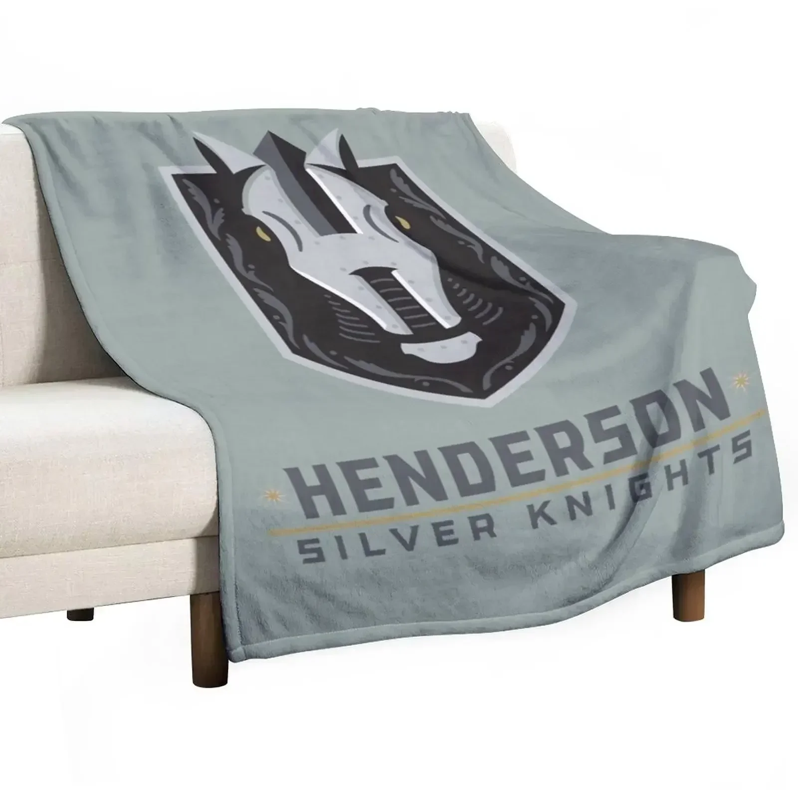 The Silver Knights, Henderson Throw Blanket wednesday Flannel Fabric Blankets