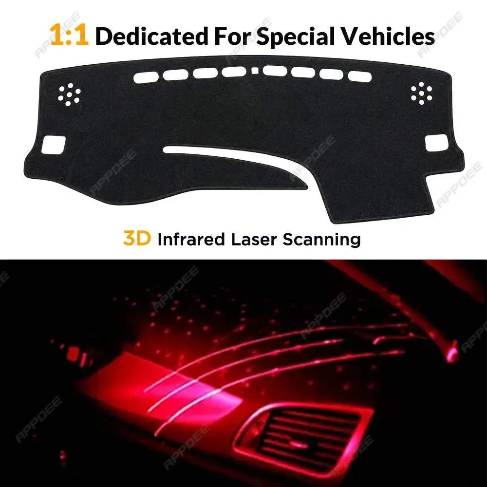 Non-Slip Anti-UV For Toyota Highlander XU50 Kluger 2014-2019 Carpet Interior Accessories Sunshade Car Dashboard Cover Dash Mat