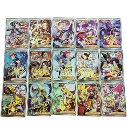 Diy Self Made 15Pcs/set Ptcg Trainer Iono Lillie Collection Card Refraction Color Flash Marnie Anime Female Character Card Toys