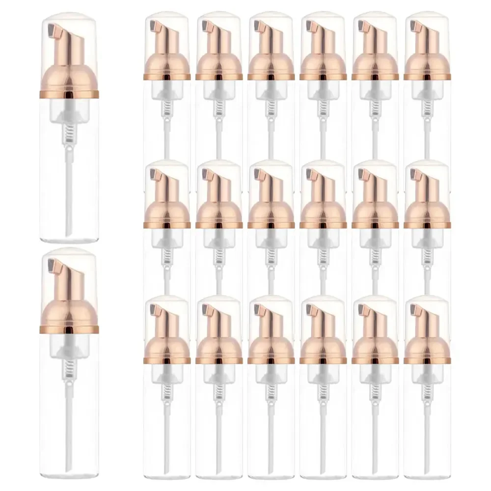 

20PCS 60ml Plastic Pump Foam Bottle Fillable Mousse Facial Cleanser Foam Dispenser Shampoo Pump Bottle Cosmetic Empty Container