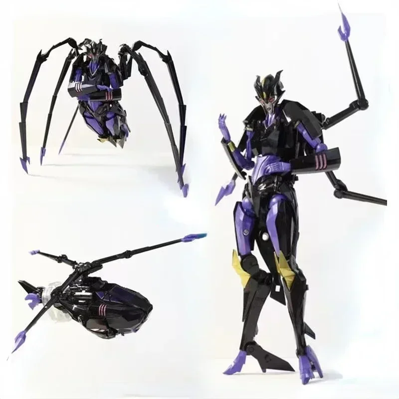 

In Stock Transformation Toy APC TFP Night Countess Dark Forest Three Forms Black Widow Spider Action Figure Toy Gift Collection