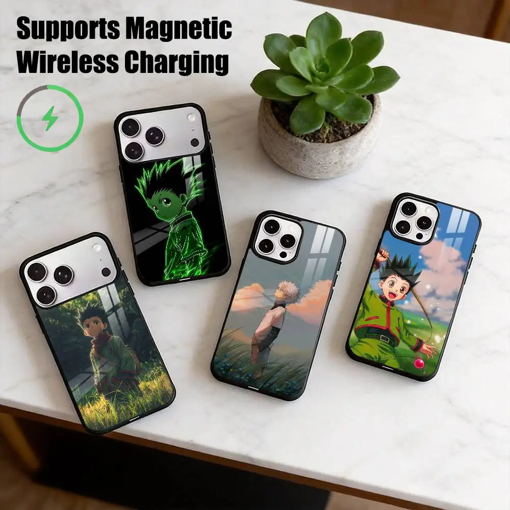 H-Hunter x Hunter Gon  Phone Case For iPhone17,16,15,14,13,12,11 Plus,Pro Allows magnetic wireless charging Gift