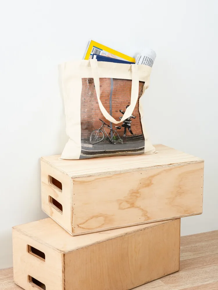 بانكسي - حقيبة يد هولا جيرل، حقائب قماشية، حقائب يد للرجال، حقائب كبيرة الحجم للسيدات #4