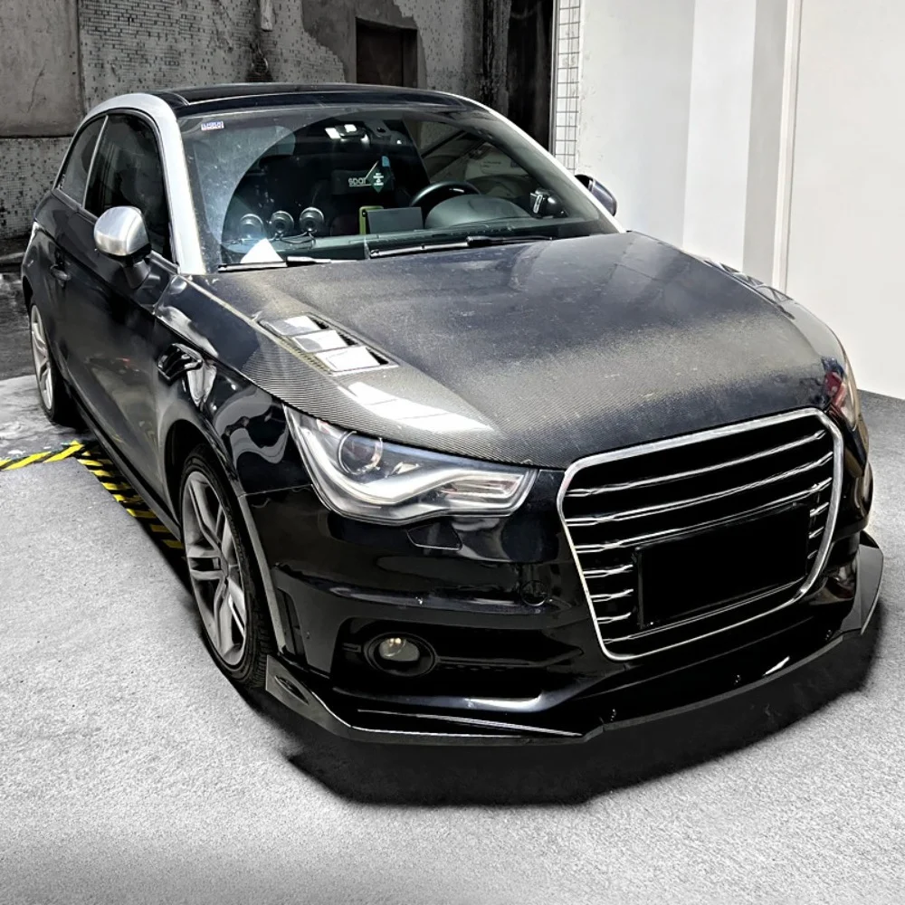 Gloss Black Front Lip Splitter Small Body Kit Fits Audi A1 2011-2019 Exterior Decoration Modification Car Accessories Parts