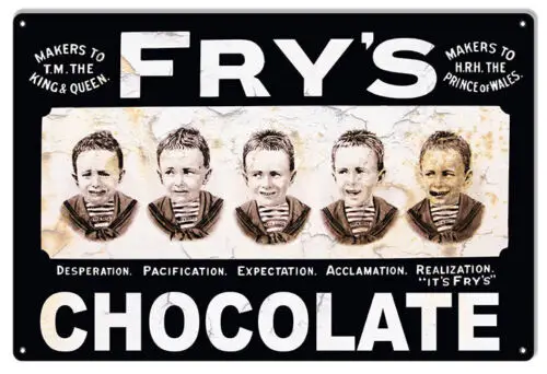 Frys Chocolate Nostalgic Sign 12x18