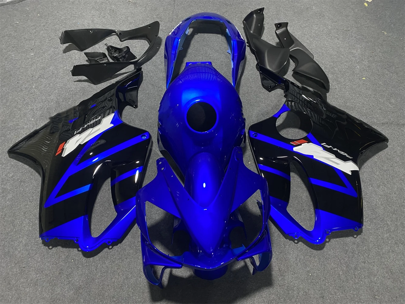 Motorcycle Fairing Kit fits to CBR600 04 05 06 07 CBR F4I 2004 2005 2006 2007 Fairing Blue Black motorcycle housing