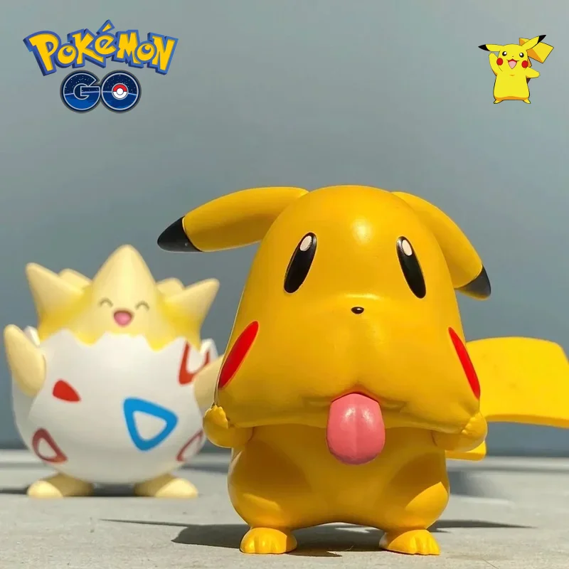 

7cm Pokemon Cubone Grimace Pikachu Figure Lovely Cartoon Ornament Model Desktop Car Decor Birthday Gift Surprise Collectible