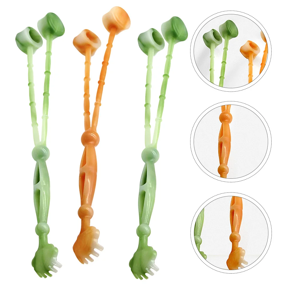 

3pcs Portable Back Scratch Massage Hammer Rust-Resistant For Muscle Relief Hard-To-Reach Areas Body Massager Tool Neck Shoulder