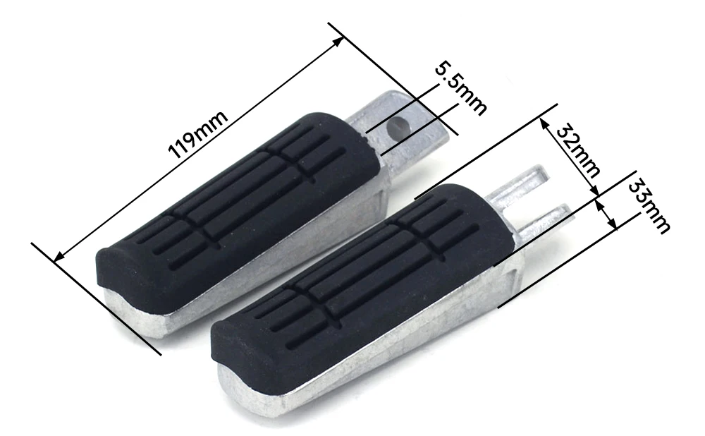 Motorcycle Foot Pegs Footrest Pedals For YAMAHA TDR 125R FZ6 FZR FZS XJ-N XJ-S YZF-R6 600 MT03 XJ900S TDM900 BT1100 FZ1 FZ6R