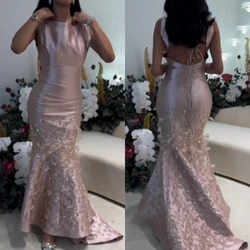 Exquisite Customized	Jewel Mermaid Floor Length  Beading Paillette / Sequins vestido de festa  casamento فستان س