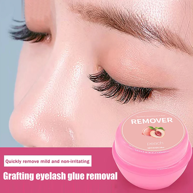 Crème Dissolvante Professionnelle Transparente pour Colle à Cils 5ml – Dépose Rapide et Sans Irritation – Outil de Maquillage