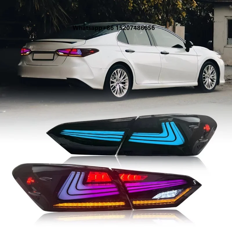 Color Changing LED Taillights Sequential Stream Rear Lamp Assembly  Brake Light Tuning for  18-21