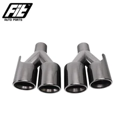 2.25inch Car Exhaust Muffler Pipe Silver Black Welding Car Dual Exhaust Pipe for M series Stainless