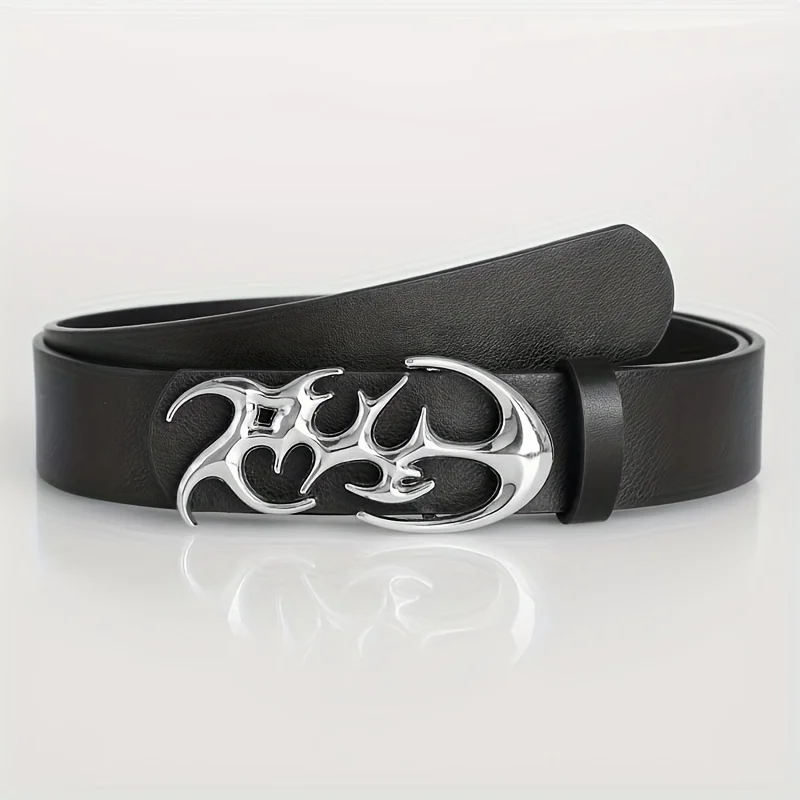New Stylish Geometric Alloy Needle Buckle Fashion Punk Belt For Men Women - Trendy Accessory for Gift Giving，Neutral Waist Belt