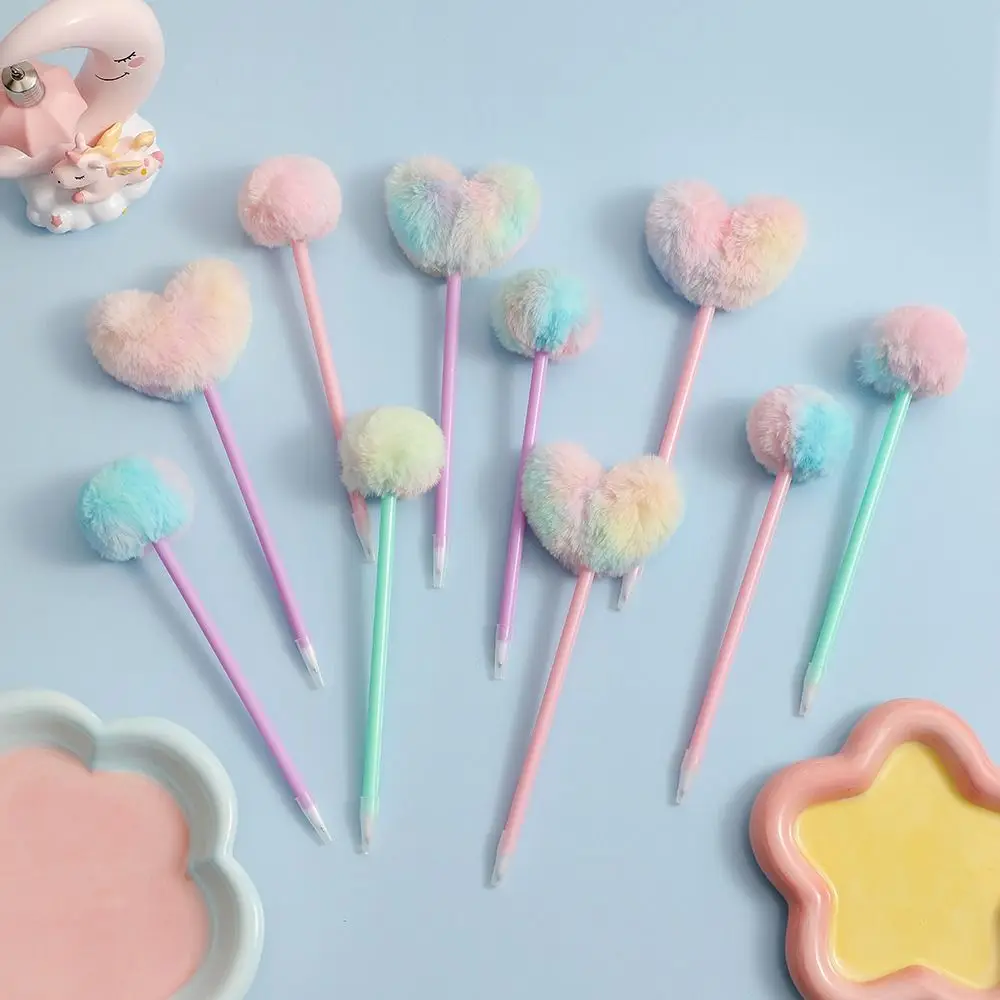 

Neutral Gel Pen Children's Plush Pen Handwriting Signature Pen Plush Ballpoint Pen Writing Smoothly Quick-Drying Student Gel Pen