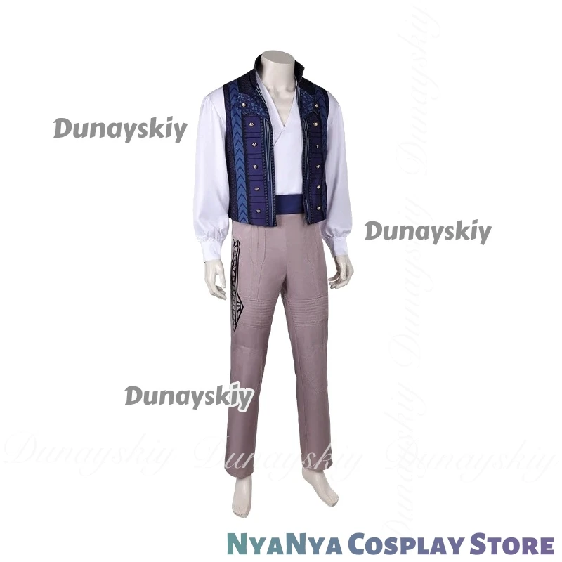 Wicked: parte uno película Fiyero Prince Cosplay Helloween con la Chaqueta corta azul con la camisa blanca Cosplay disfraz traje completo