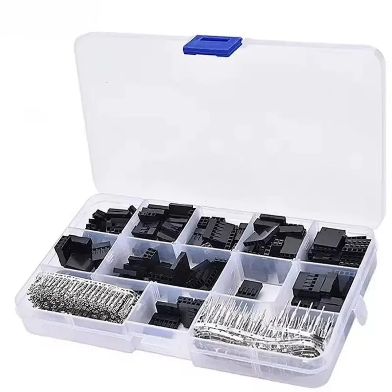 310/620Pcs 2.54mm Connector Kit Male Female Pin Header Terminal Housing Assortment Set With Storage Box For DIY Electronic Proje