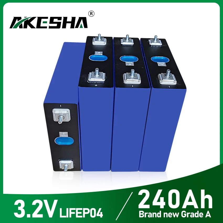 240Ah LiFePO4 Battery 12V Rechargeable Cell Pack DIY 24V 48V Solar Forklift EV Boat Yacht Golf New Battery With Free Busbar