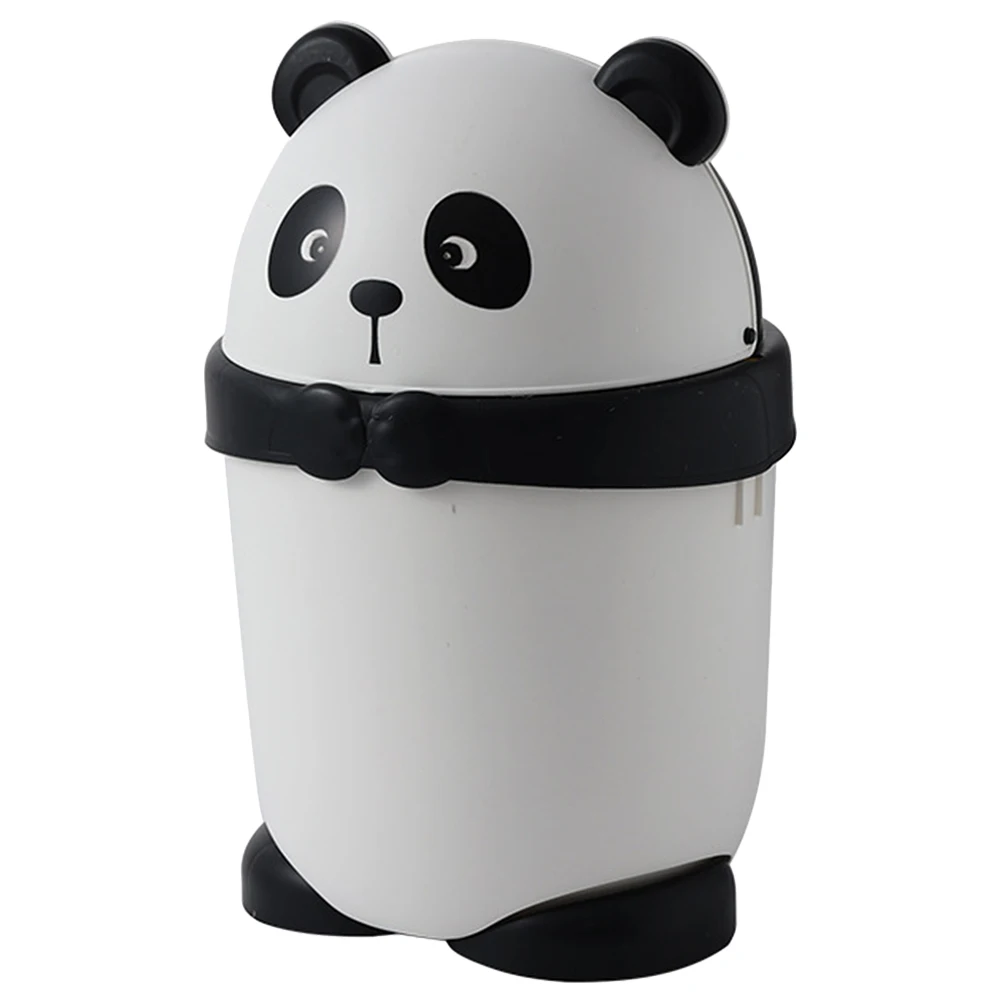 

Stable PP Flip Lid Trash Can Bathroom Garbage Bin Reusable Office Waste Basket Compact Small Plastic Bin for Home Bedroom