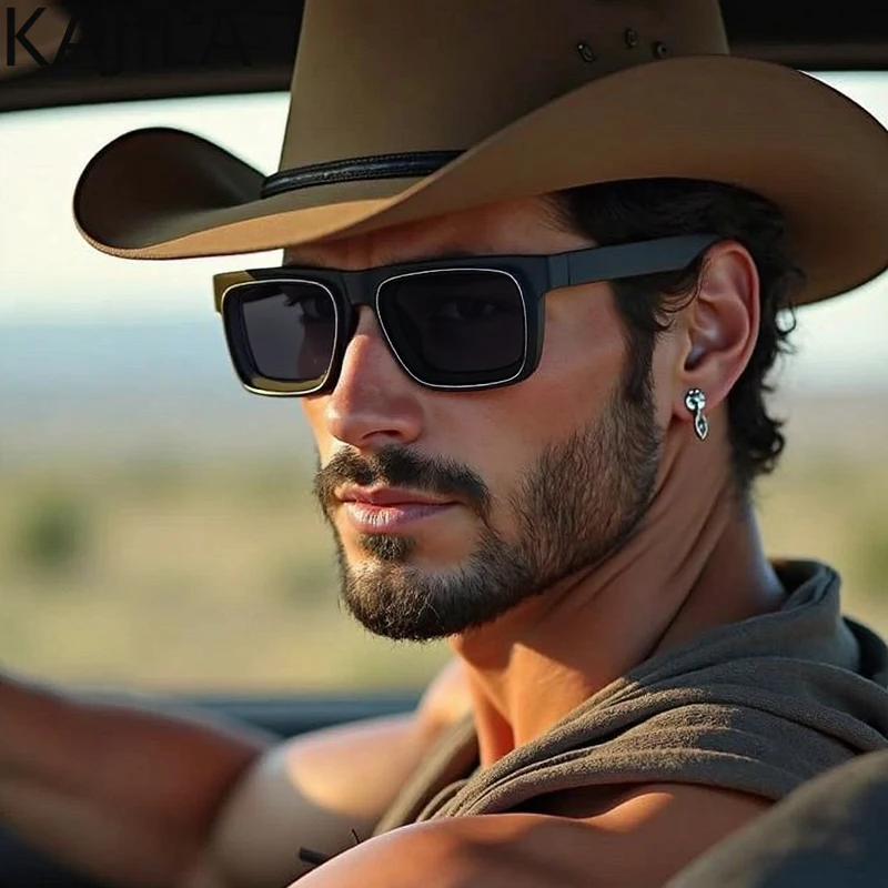 

Vintage Super Square Punk Sunglasses Men 2025 Fashion Summer Retro Sun Glasses For Male Small Frame Shield Eyewear Shades UV400