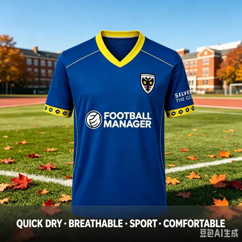 England AFC Wimbledon Fußballtrikot 2026 Unisex Kurzarm Schnelltrocknendes Fußball-T-Shirt, Digitaldruck Sportteam Eltern-Kind – Detail 1