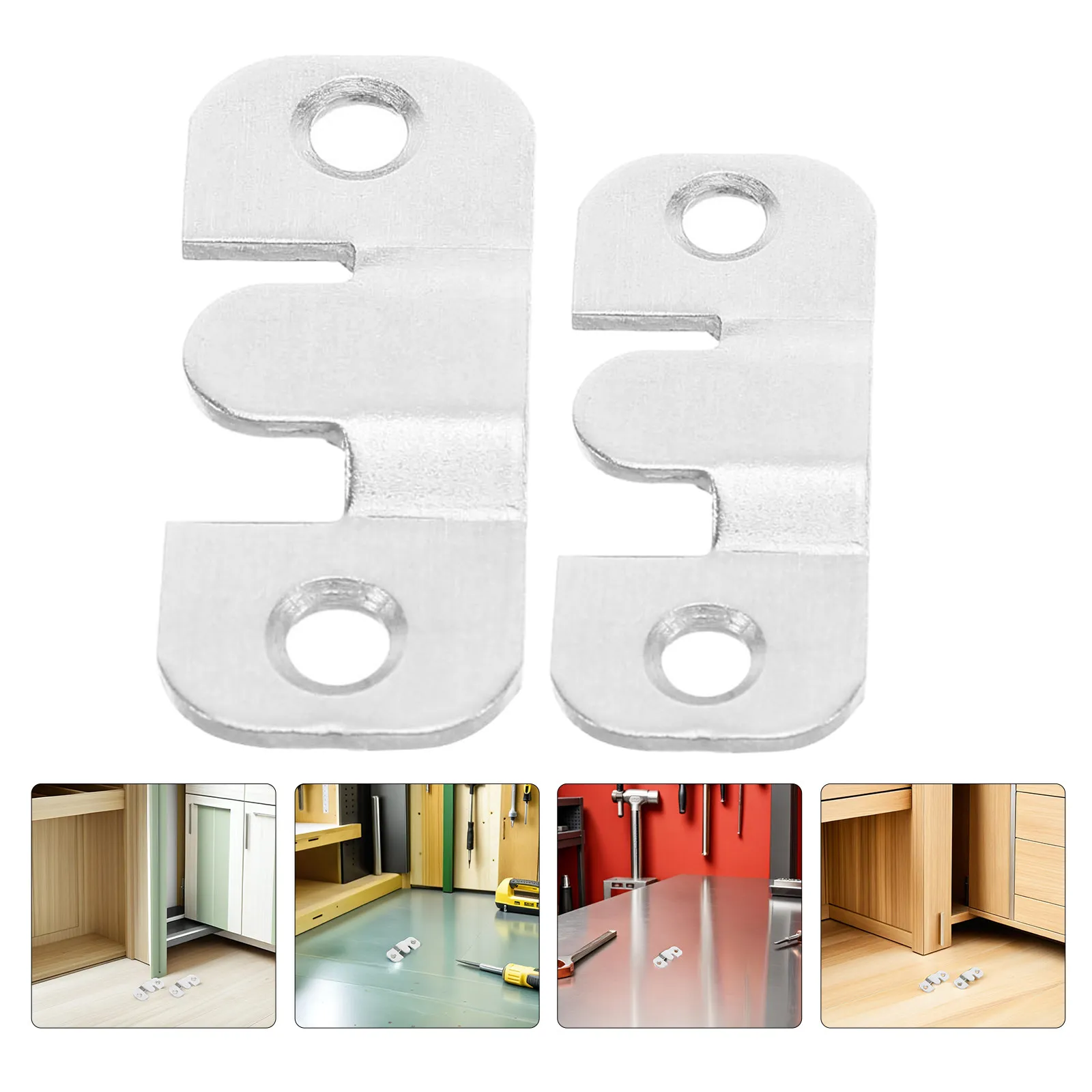 

12Pcs Versatile Stainless Steel Interlocking Couch Connectors for Sectional Sofa Stability Effortless Locking Secure Arrangement