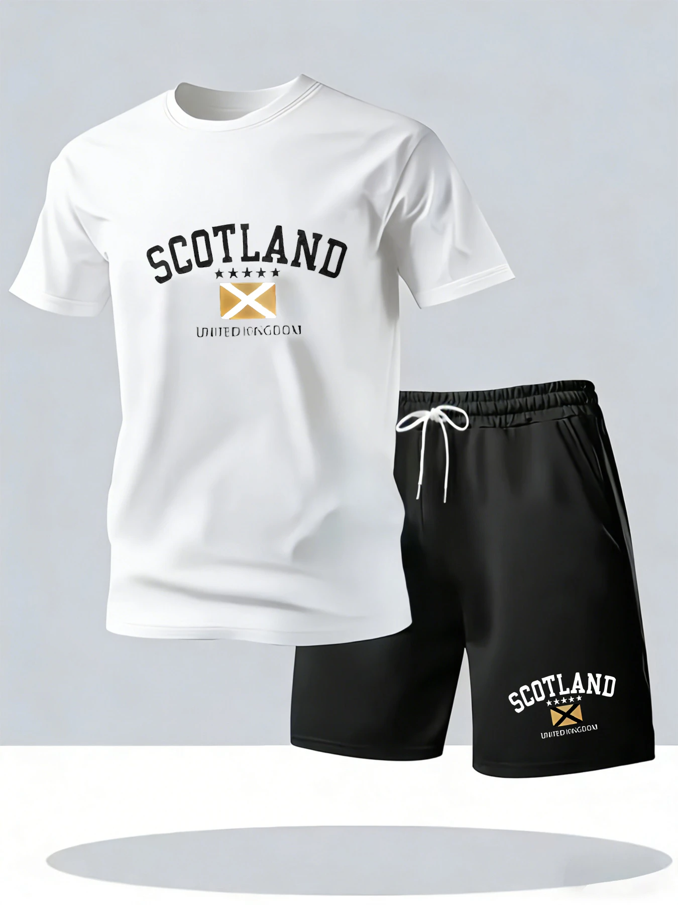 

The two-piece comfortable set for men's daily wear in summer is suitable for sports activities in spring, summer and autumn