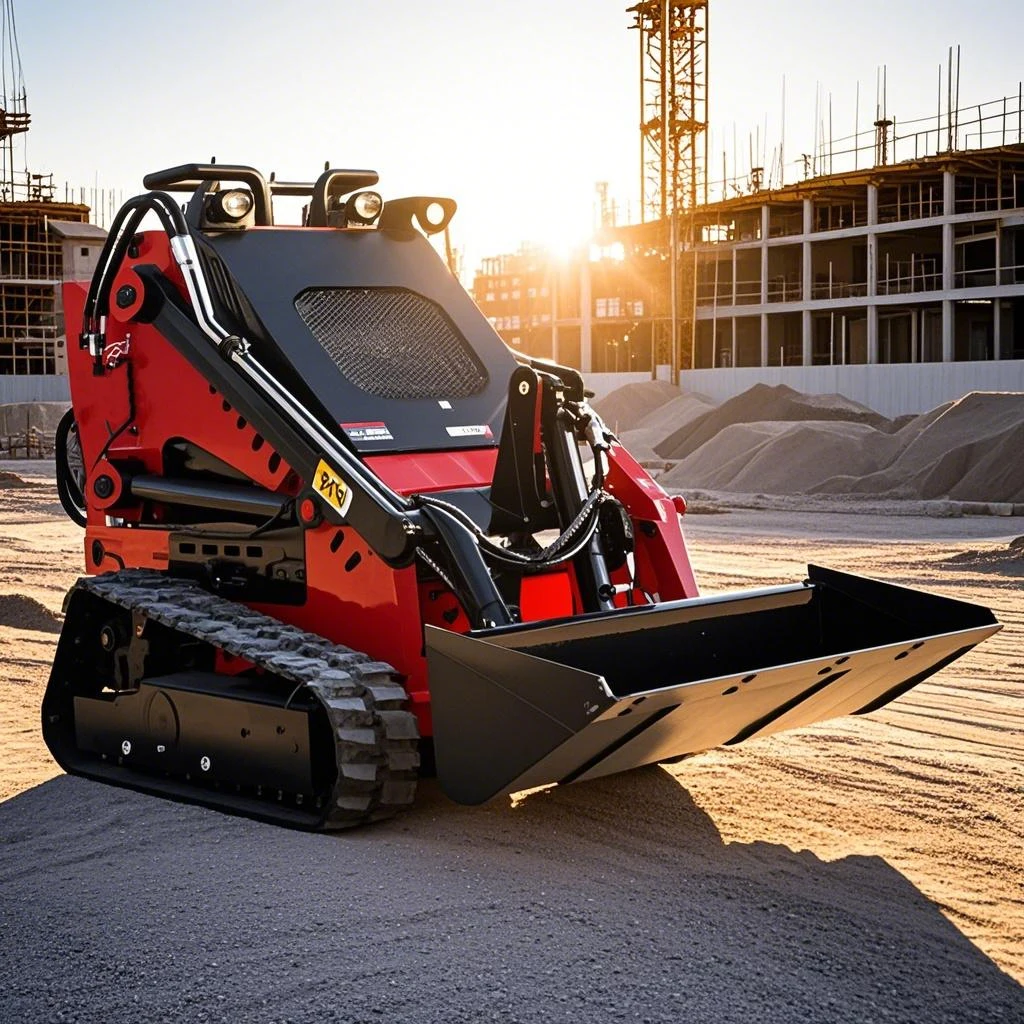 

China Mini Skid Steer Multi Functional Skid Sliding Loader Diesel Small Shovel Crawler Hydraulic Track Loader Customized