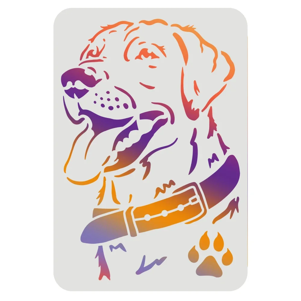 Labrador Dog Stencil 11.7x8.3 inch Labrador Retriever Dog Stencils for Painting Reusable Labrador Face Stencil for Painting