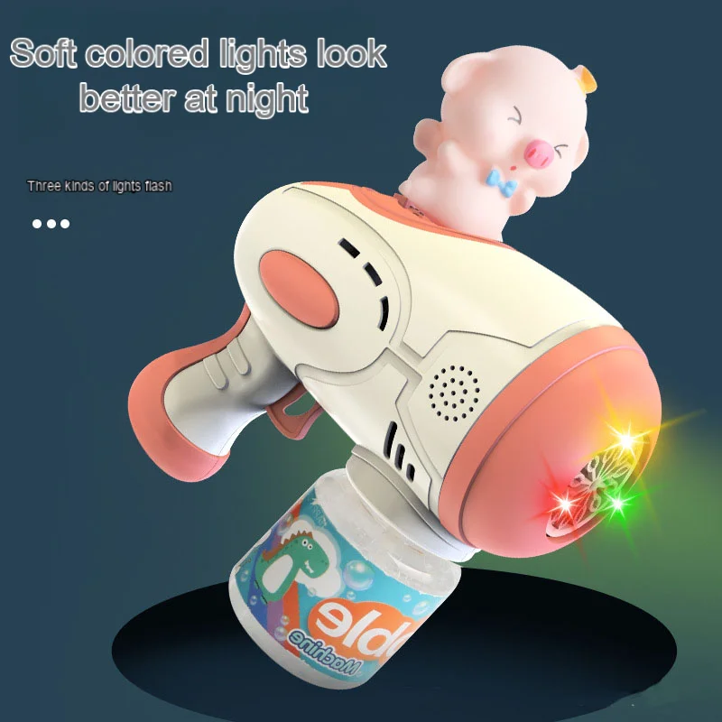 Arma de Bolha Elétrica para Crianças, Brinquedos do bebê, Jogos de Festa, Ventilador Automático, Presente de Páscoa ao ar livre, Novidade