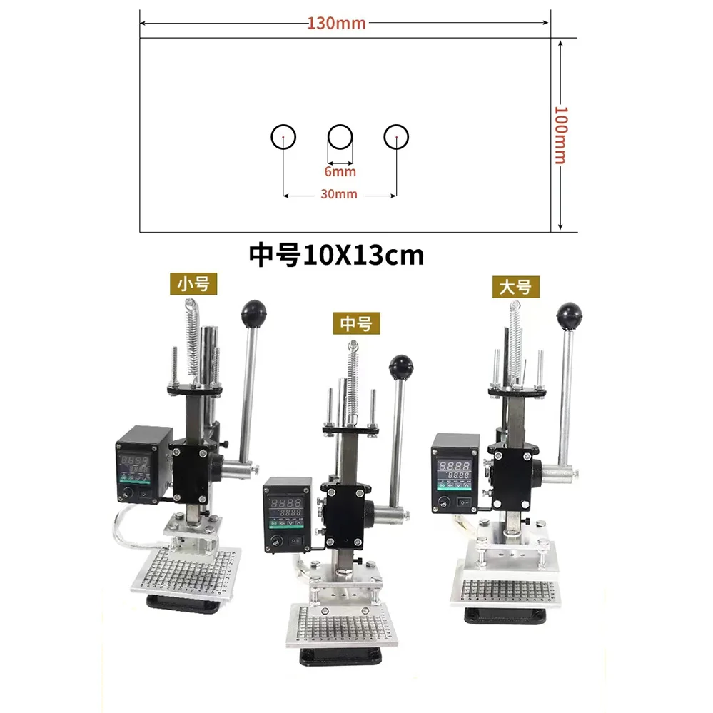 Máquina De Prensa Térmica, gravação De Couro, estampagem De Ouro, molde De Prensagem A Quente, perfuração De Losango De Corte, madeira De Marca