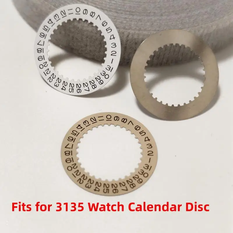 Watch Accessories White Gold Wheel Disc 3135 Watch Calendar Disc Date Dial 3 O'clock Date Indicator