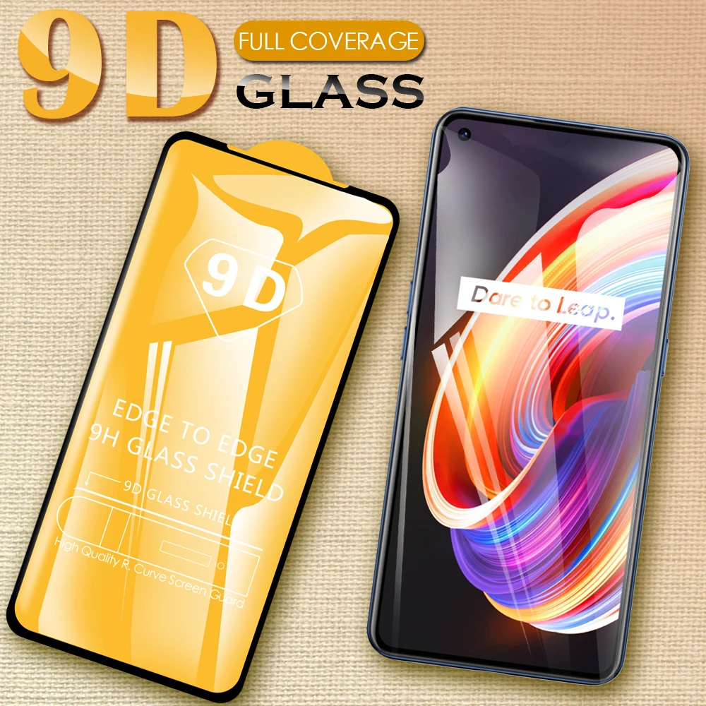 9D Protective Film For Realme GT2 GT Neo 2 2T 3T X3 Super Zoom X2 X7 Max X50 Pro X50m Full Cover Screen Protector Tempered Glass