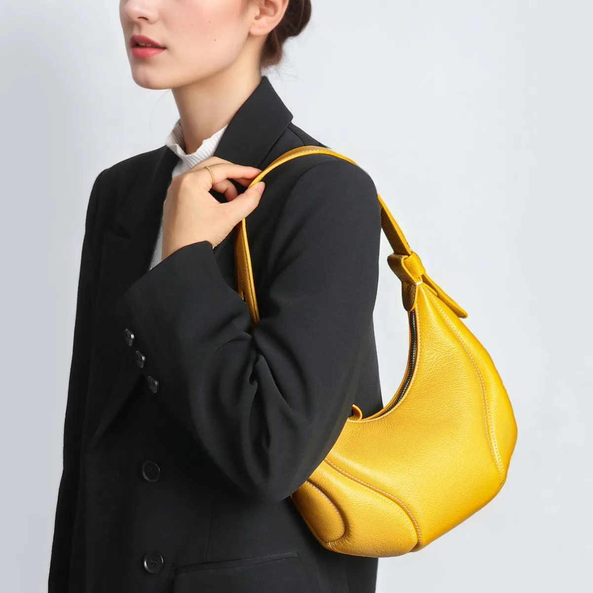 

Модная сумка подмышки на одно плечо, 2022, пригородная сумка из натуральной кожи, кожаная женская дизайнерская роскошная сумка через плечо