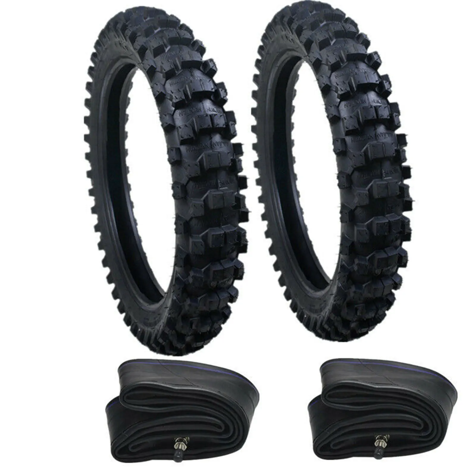 Front 70/100-19 & 90/100-16 Rear Tire + Tube For Off Road Dirt Pit Bike Motocross TTR125 CRF150 DRZ125 XR100 KX100