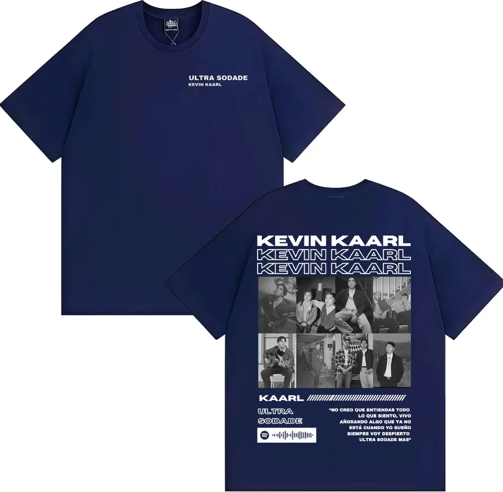 Rapper Kevin Kaarl Ultra Sodade Tour Cover T Shirt Men women Fashion Gothic Retro T-shirts Cotton Comfort Oversized T Shirt