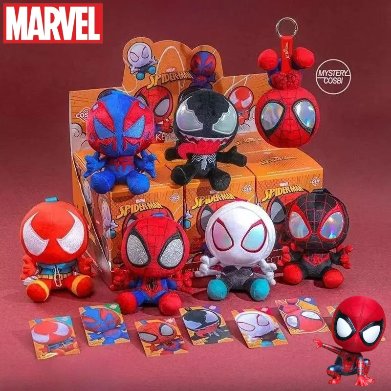 

Новый Marvel мультфильм Venom Человек-паук товар милый креативный персонализированный аниме фигурка модный брелок плюшевая игрушка слепая коробка