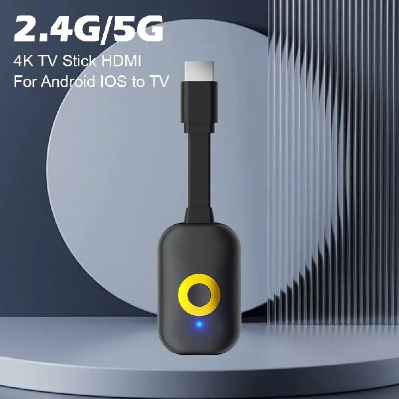 2.4G/5G Bezprzewodowy wyświetlacz WiFi Odbiornik klucza telewizyjnego Adapter HDMI Klucz sprzętowy 4K Mirascreen TV Stick Dla Androida IOS Do TV