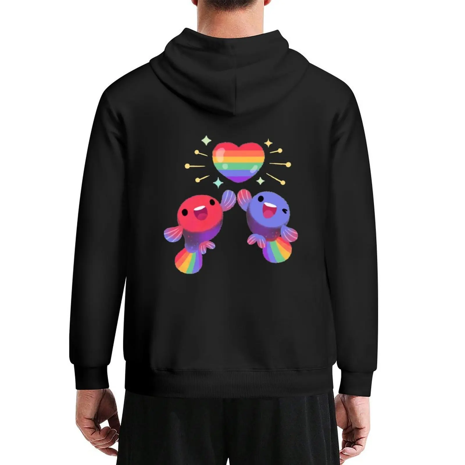 

Rainbow guppy 4 Hoodie men's winter sweater men clothing anime clothing autumn jacket men men hoodie