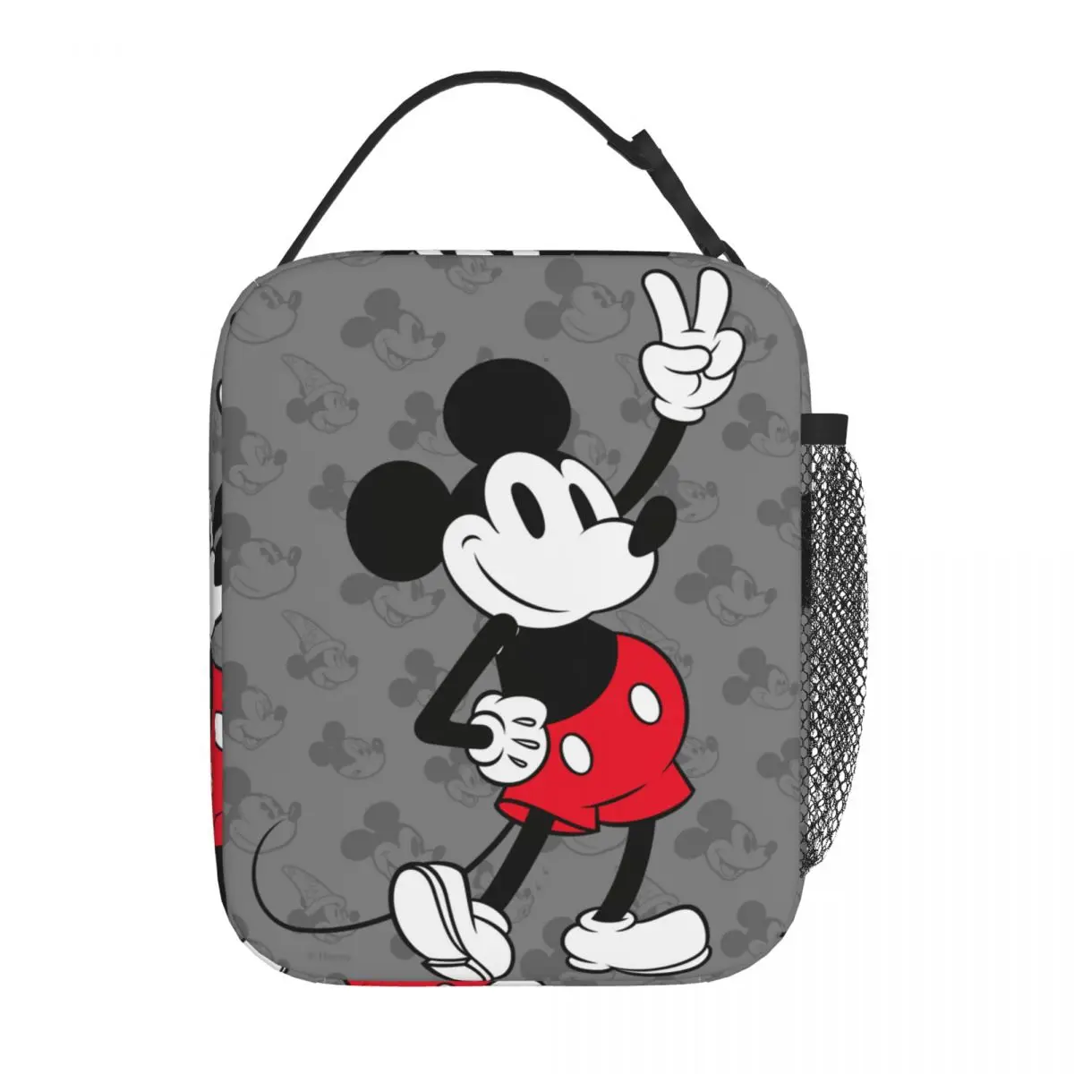 Lindas bolsas de almuerzo con aislamiento Merch de Mickey Mouse para niños, bolsas de contenedor de alimentos, fiambreras térmicas portátiles para la escuela de Picnic