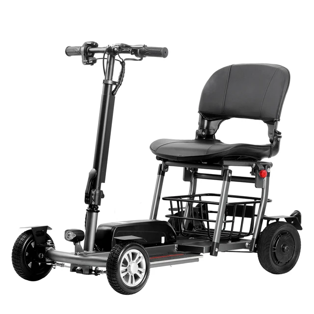 Luyuan 2025 Hot-selling New Set Folding Adult 4 Wheel Power Lithium Battery Electric Mobility Scooter For Elder With One Seat
