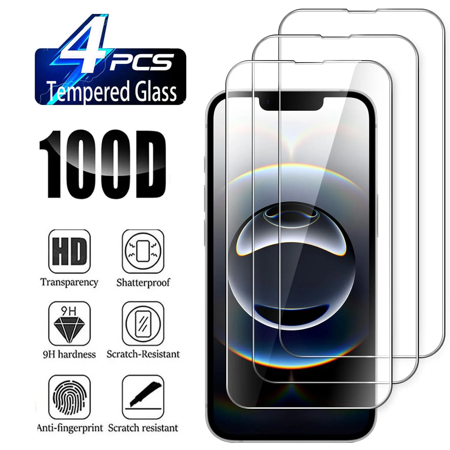 

2/4Pcs Tempered Glass For iPhone 16E 16 Pro Max Screen Protector