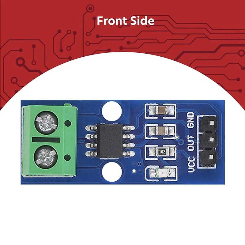 Atual Sensor Range Module, ACS712, 20A Amp, 5 pcs, compatível com Bascom