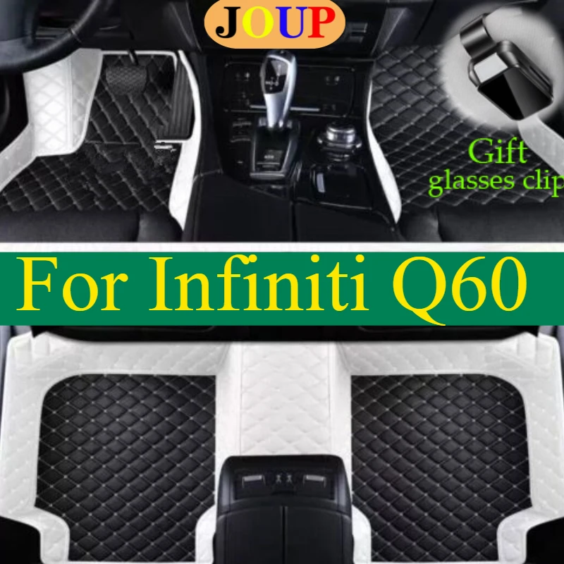 

For Infiniti Q60 Car Floor Mats Waterproof Luxury Custom All Weather Carpets Covers Left /Right Hand Drive