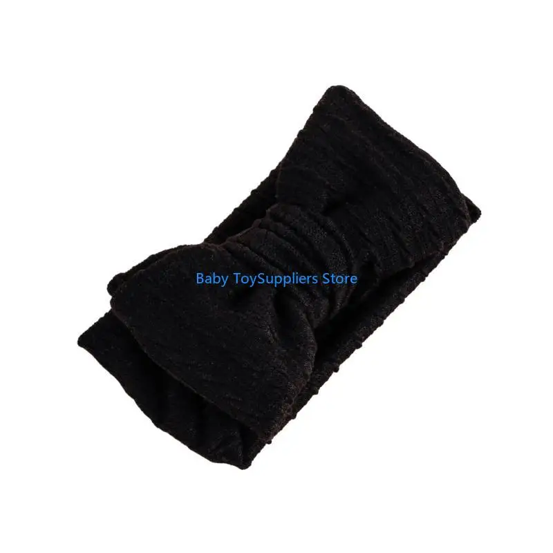 

R1WF Baby Head Wraps Bowknot Headband Soft Elastic Knitted Headwear for Baby Girl Infant Hair Accessories Headbands Hairbands