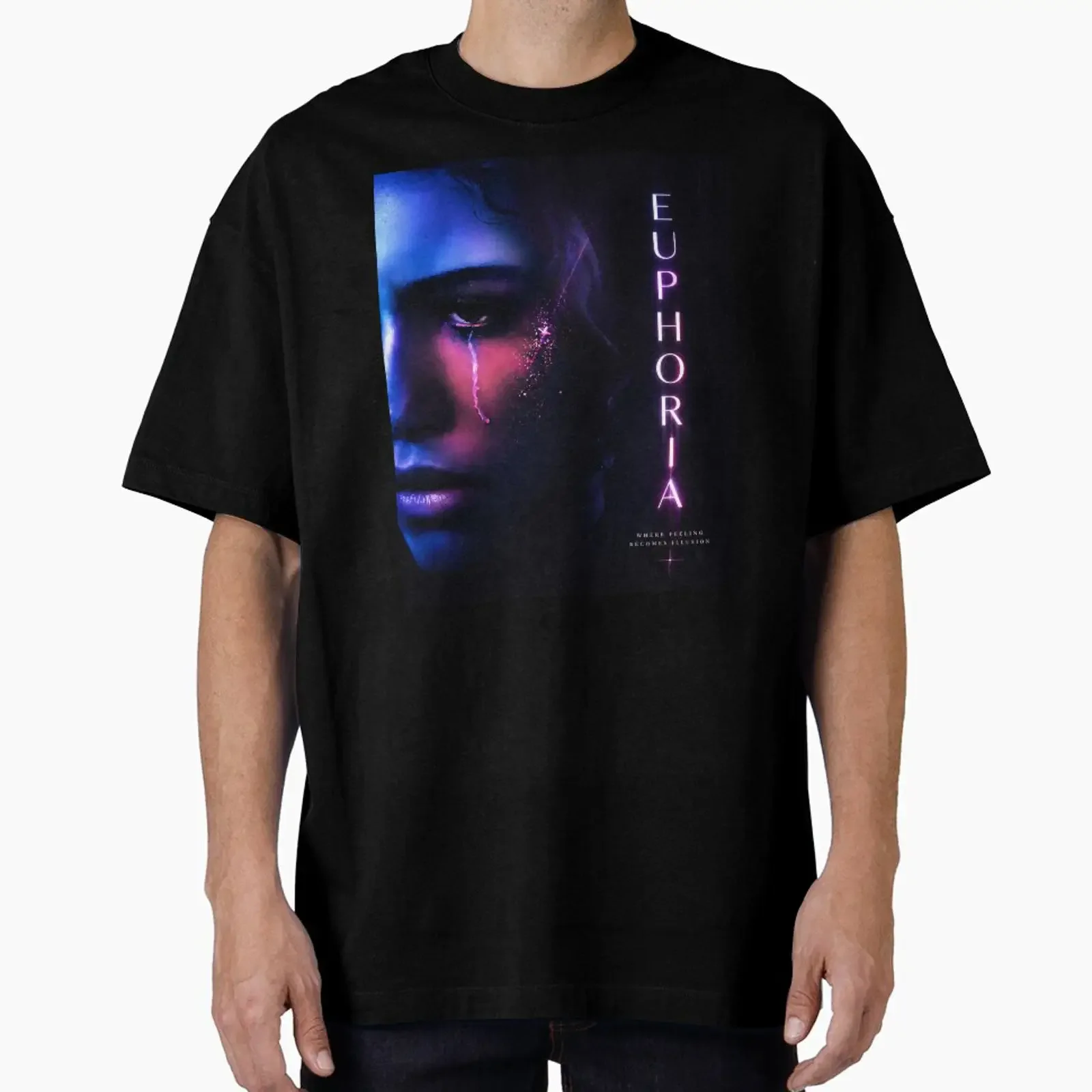 Euphoria a conçu et vendu le haut graphique vintage délavé et extensible ynsbt17 pour un usage quotidien, respirant et polyvalent pour homme.
