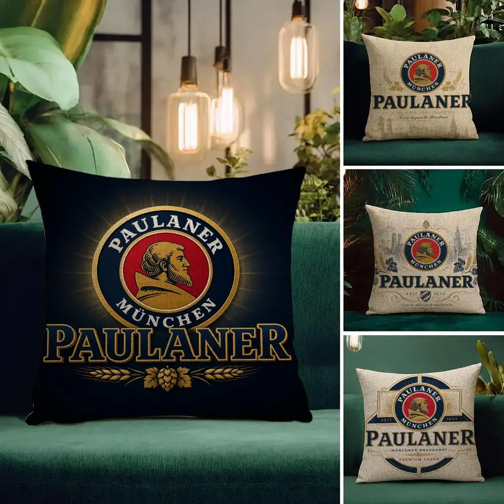 Brand Paulaner Cushion Cover Natural Linen Pillowcase Set All-in-One Decor Cushion Cover for Sofa Bedroom Chair